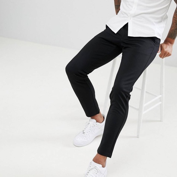 Only & Sons Tapered Slim Fit Pant Black 32x32 NWT - Picture 4 of 8
